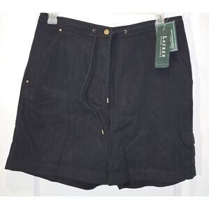 Vintage Dead Stock Lauren Ralph Lauren Lake Powell black shorts sz 14
